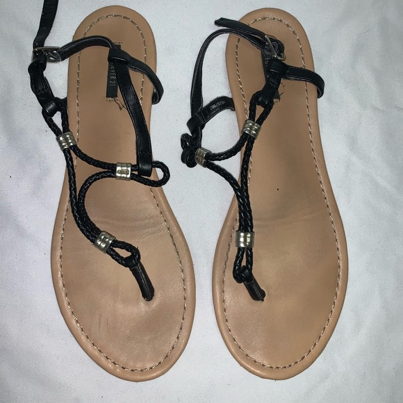 Forever21 Black Sandals - Picture 3 of 3